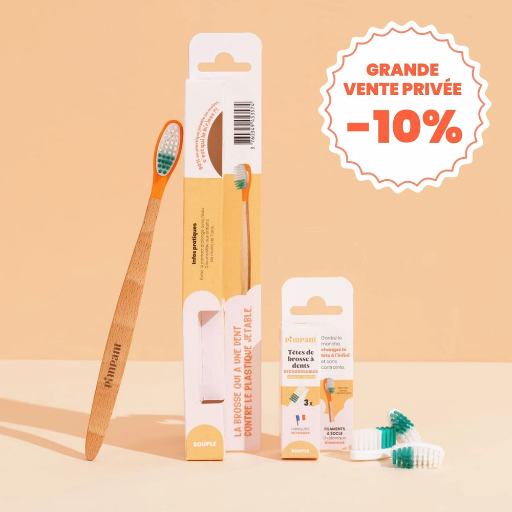 Pack 1 an Brosse à Dents à Tête Rechargeable (poils souples)