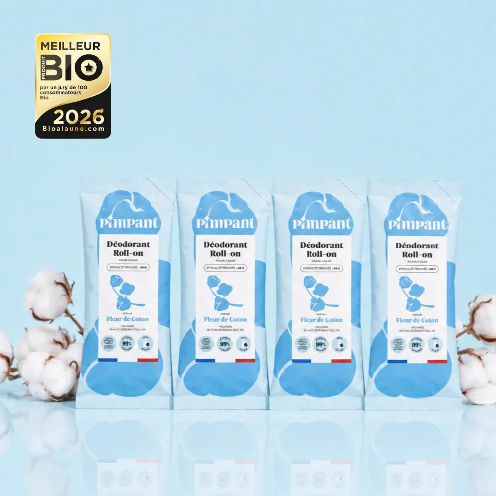 Recharges Déodorant Roll-On Fleur de Coton (x4)