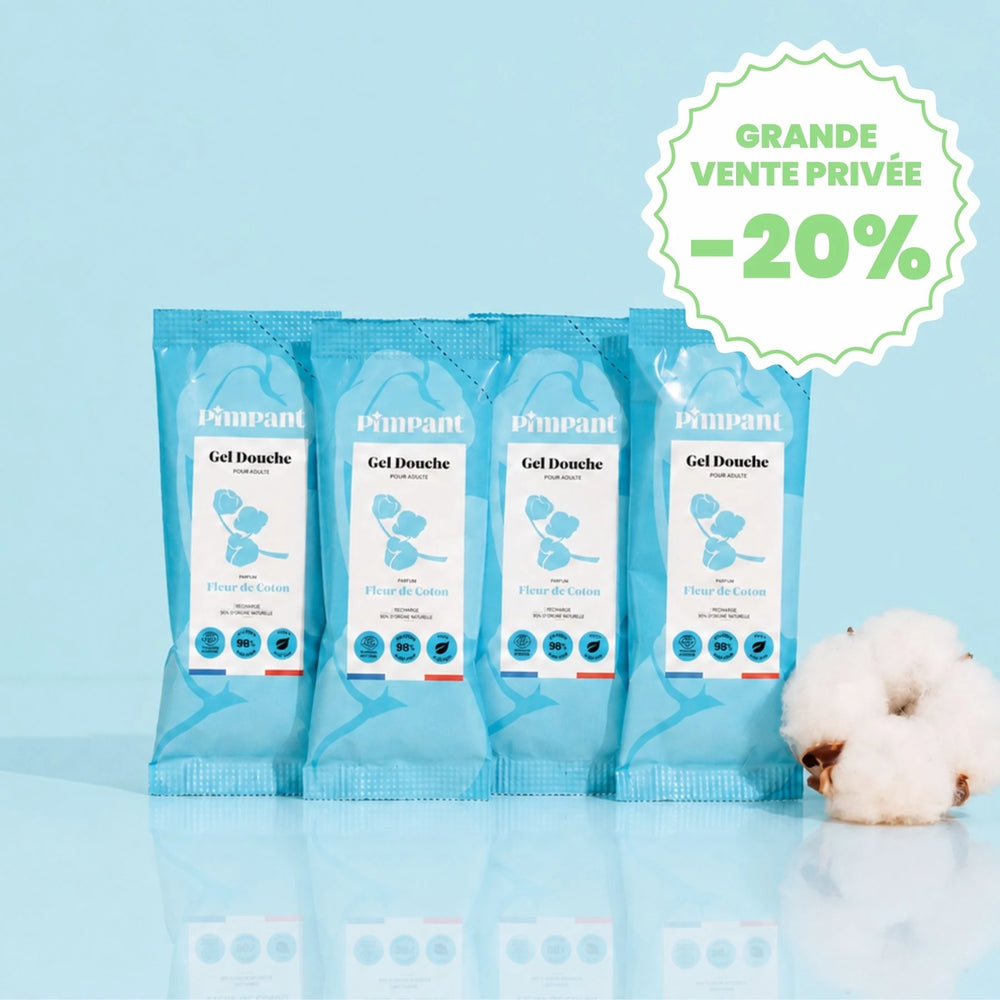 Recharges Gel Douche Fleur de Coton (x4)