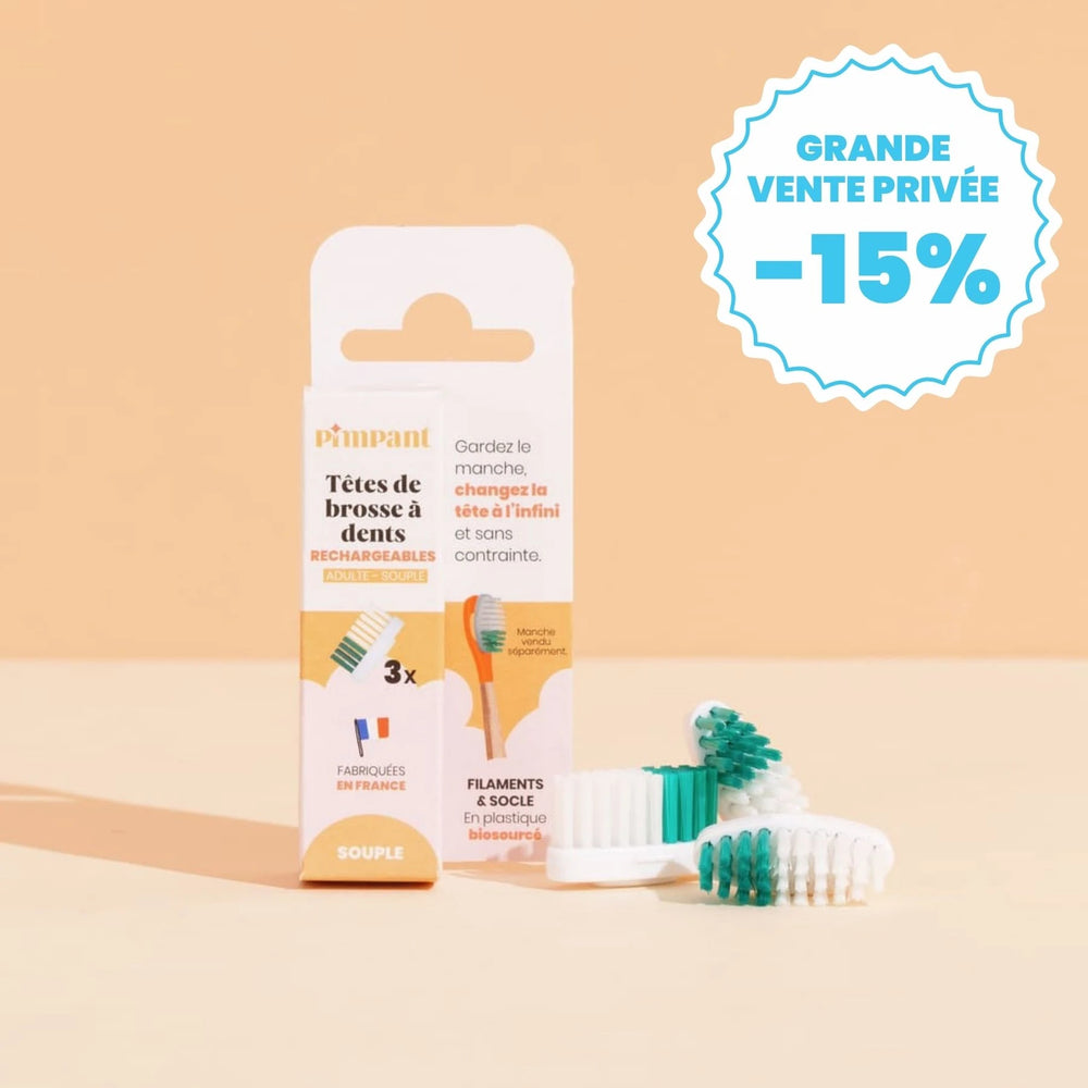 Têtes de Brosse à Dents (x3) (poils souples)