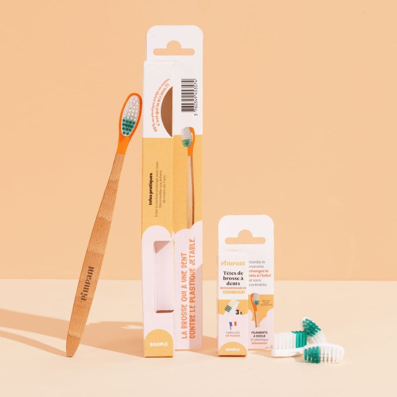 Pack 1 an Brosse à Dents à Tête Rechargeable (poils souples)