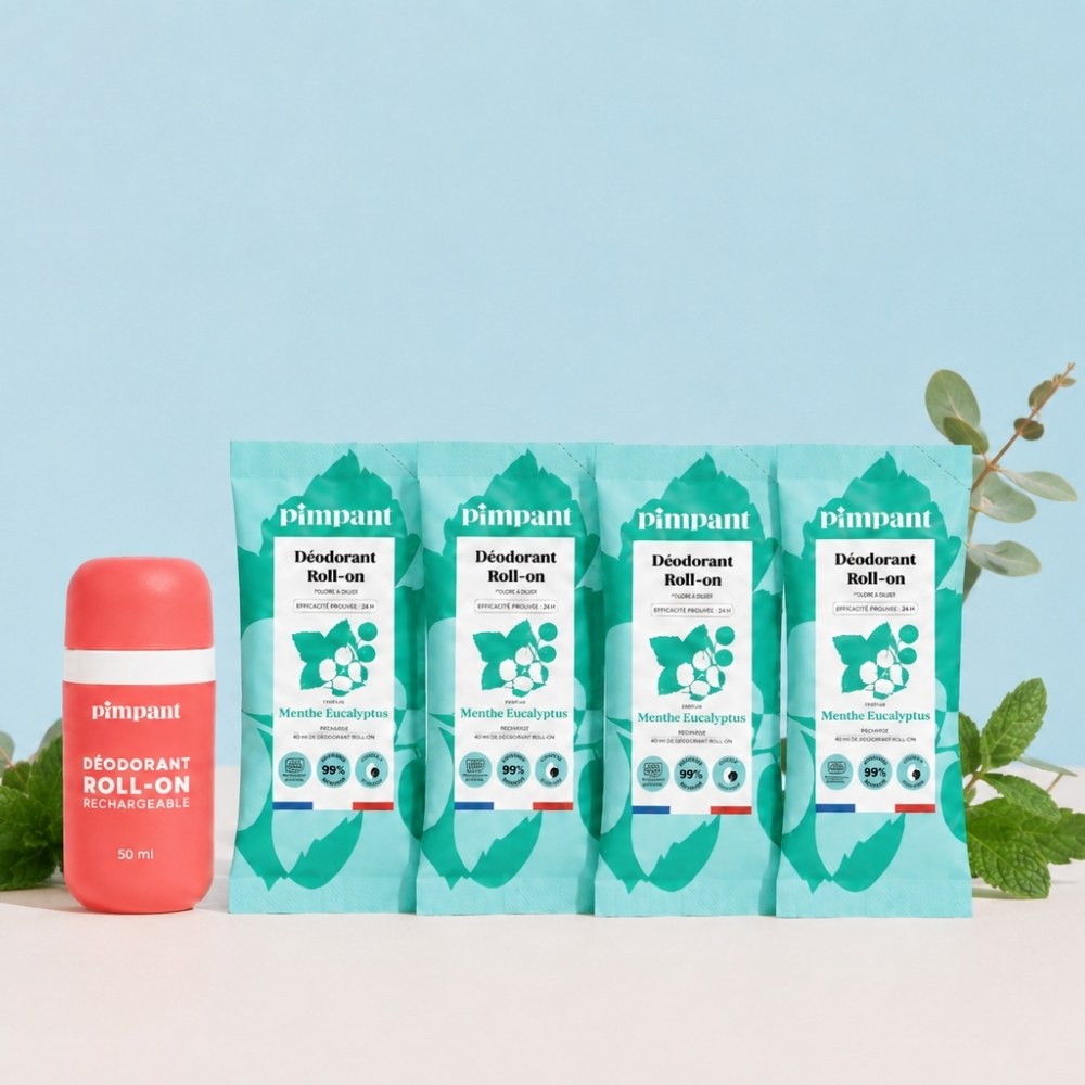 Pack Déodorant Roll-On Menthe Eucalyptus