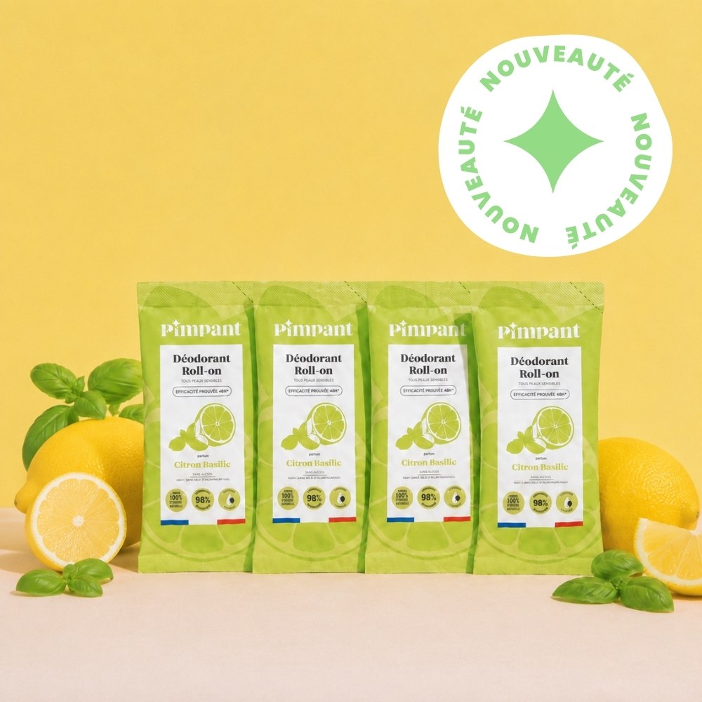 Recharges Déodorant Roll-On Citron-Basilic (x4)