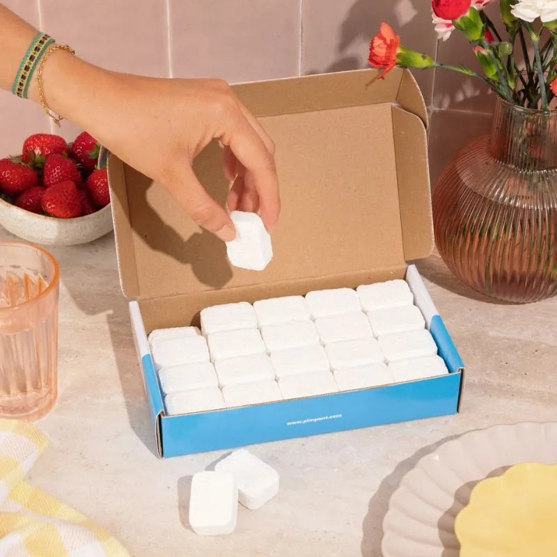 Tablettes pour lave-vaisselle sans film plastique