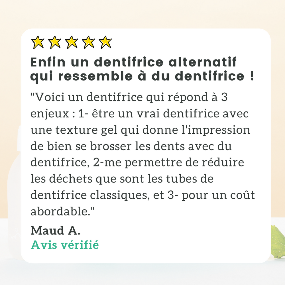 Kit Dentifrice Menthe (NOUVELLE FORMULE)